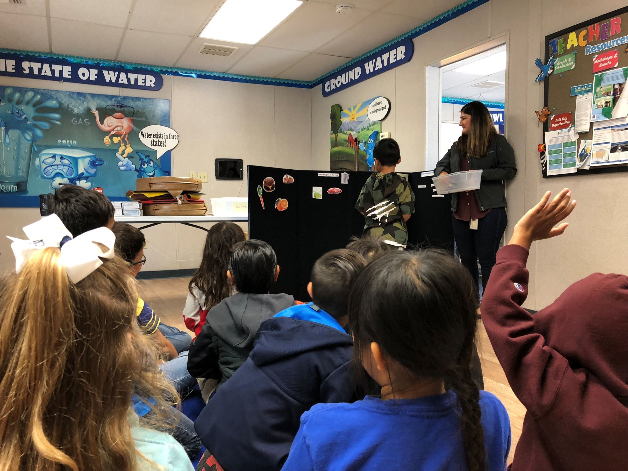 Children doing Food Too Good to Waste activity