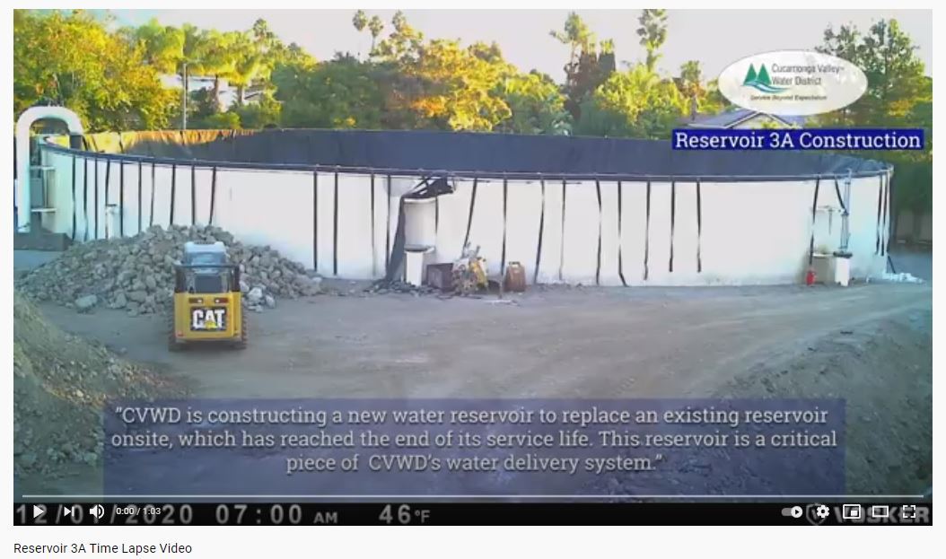 Reservoir 3A Time Lapse Video Reservoir 3A Time Lapse Video